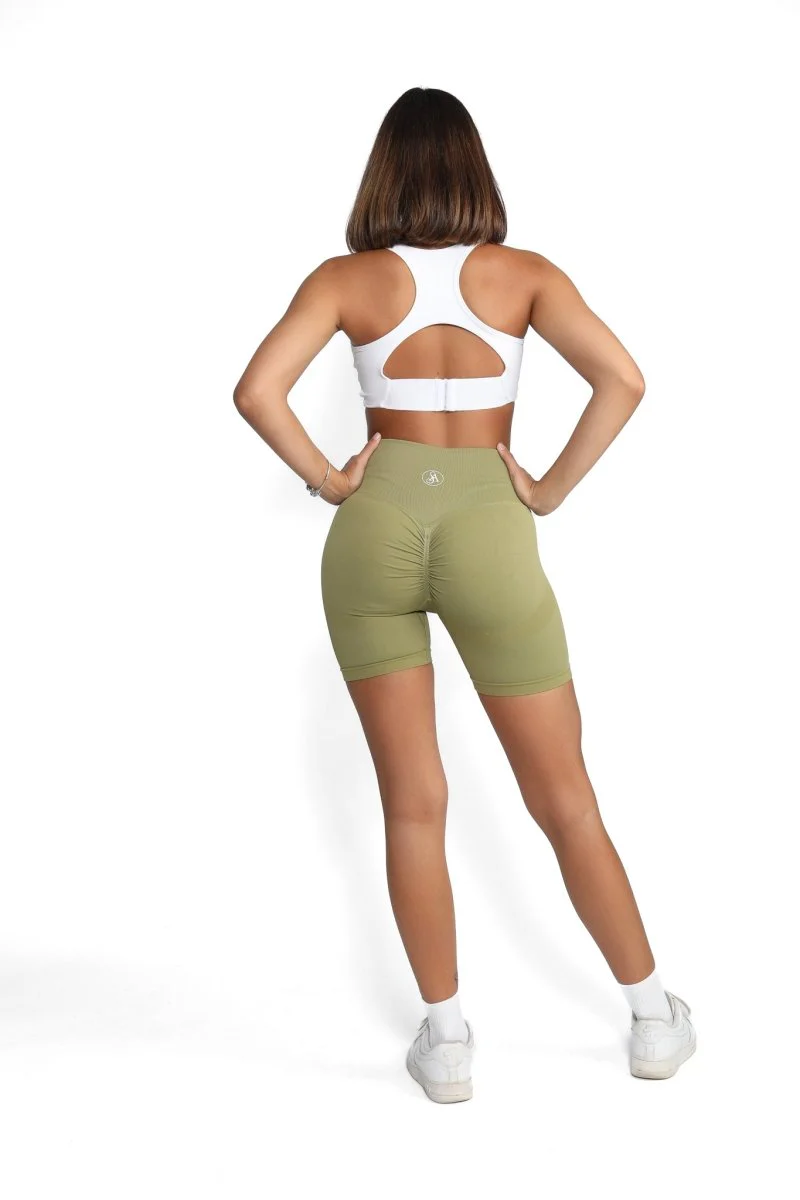 Pure Color Scrunch  Shorts - Image 4